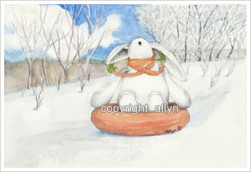 Mimi goes tubing