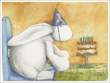 Mimi and birthday cake